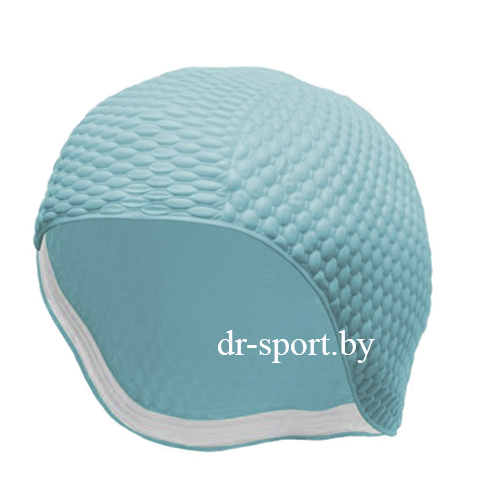 Шапочка для плавания 3115- светло голубой